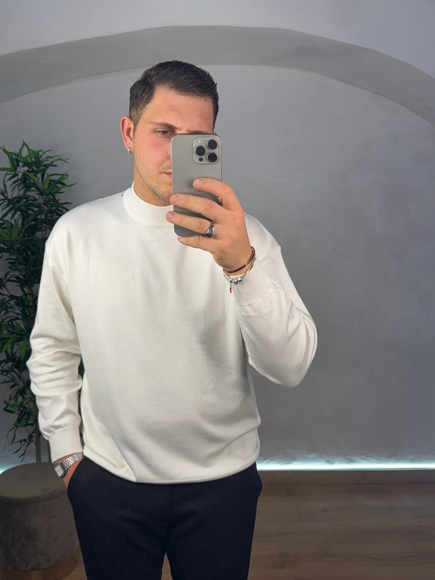 Maglia mezzo collo