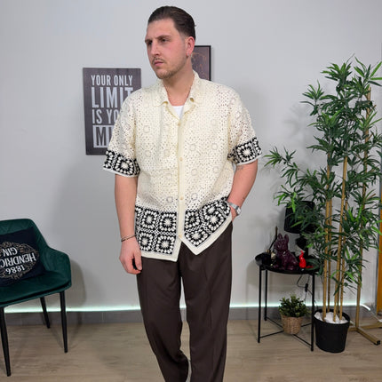 Cardigan quadri