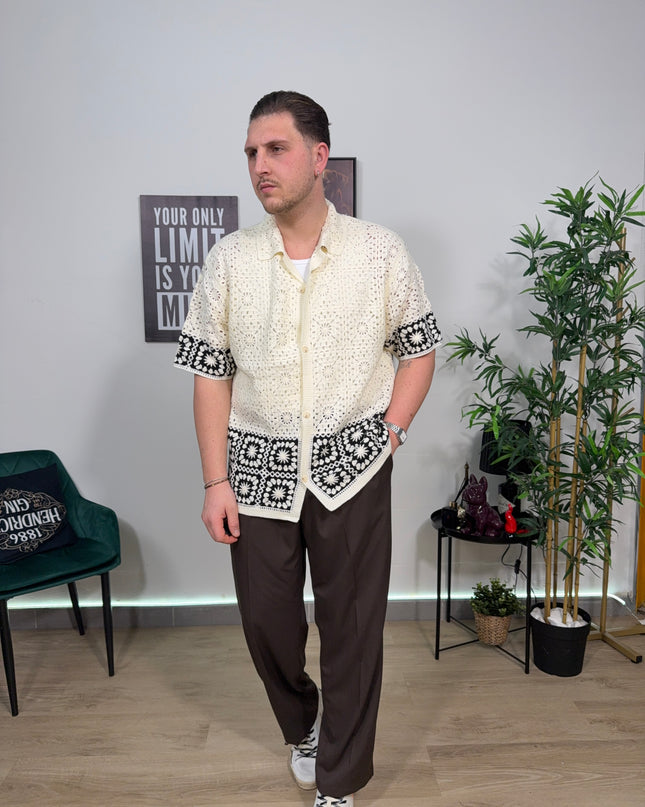 Cardigan quadri