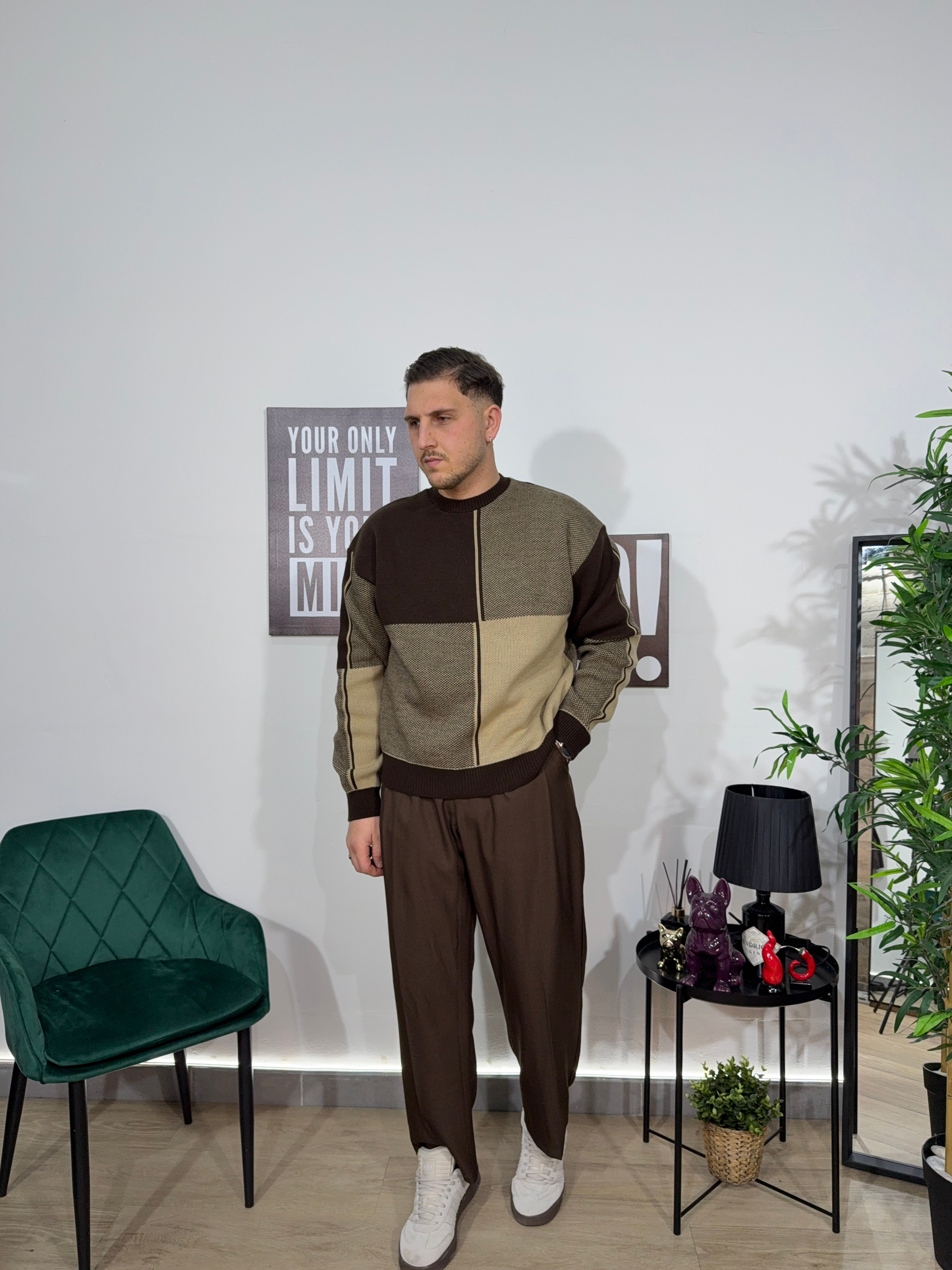 Maglione Quadri
