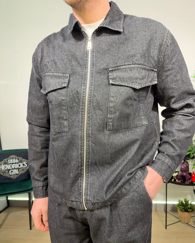 Coordinato denim  black