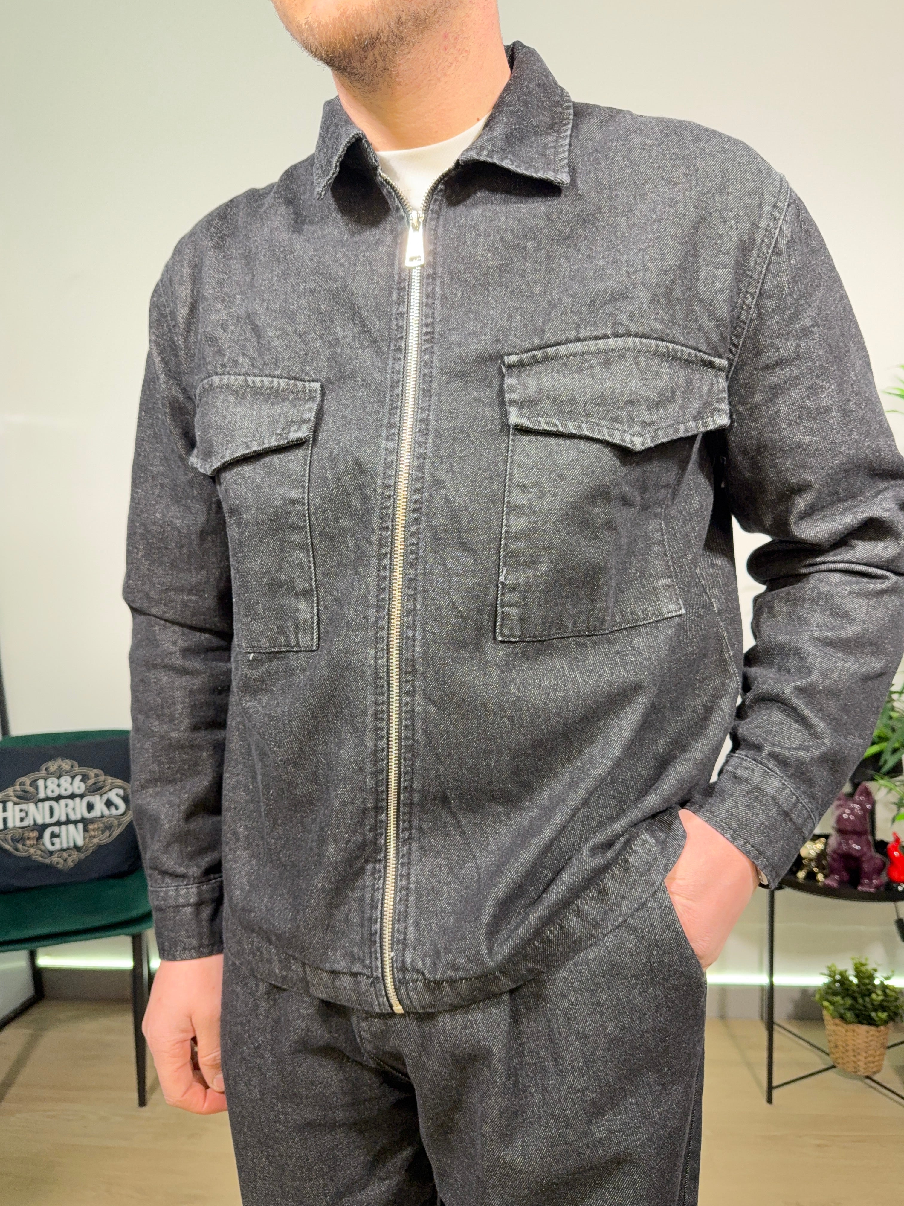 Coordinato denim  black