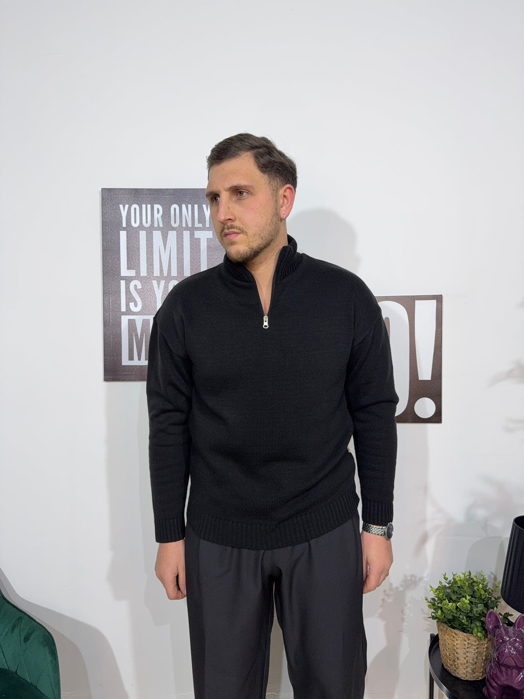 Maglione zip