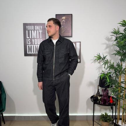 Coordinato denim  black