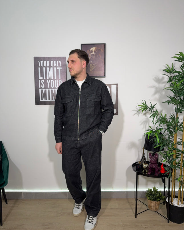 Coordinato denim  black