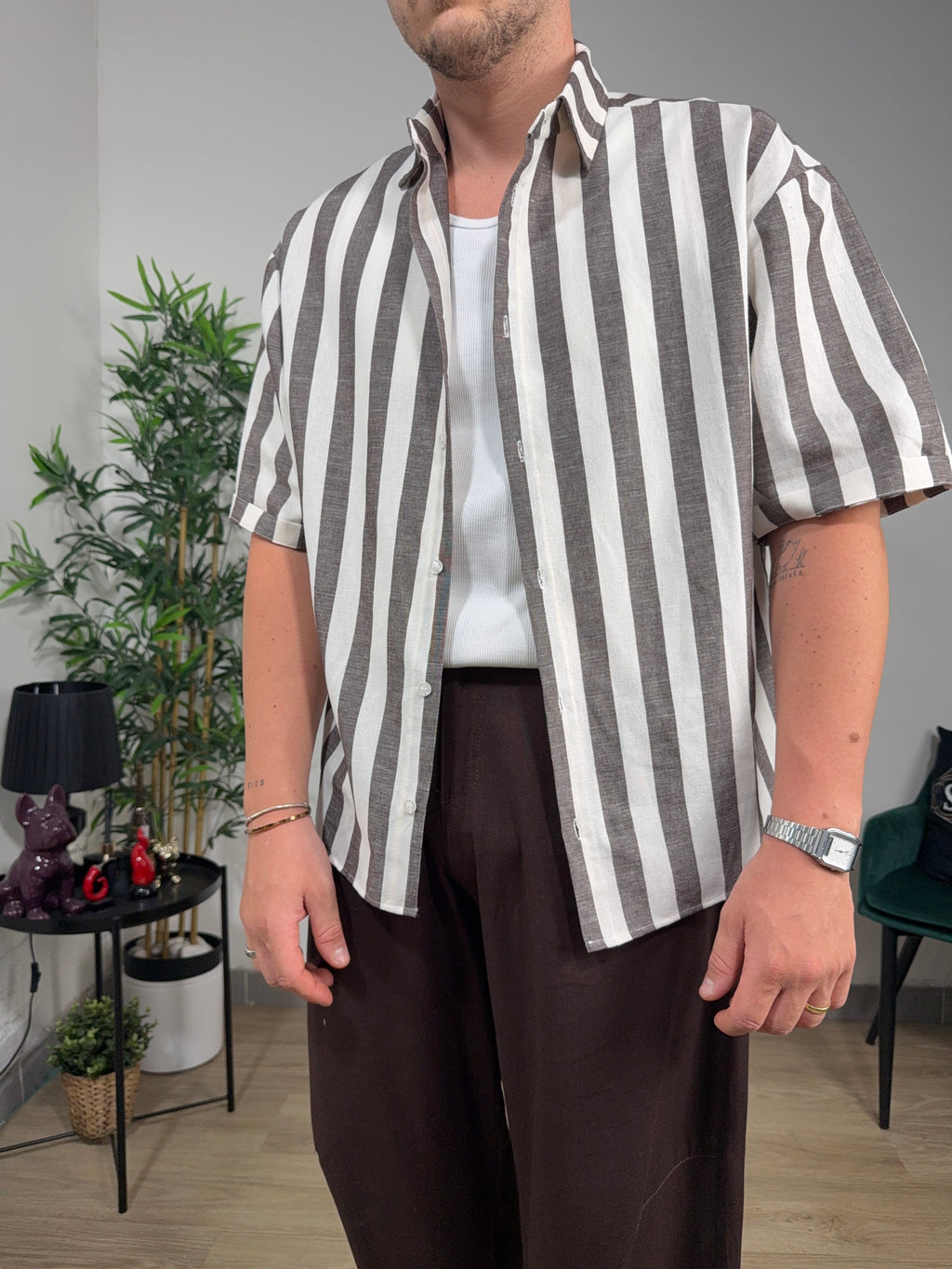 Camicia LINE misto lino
