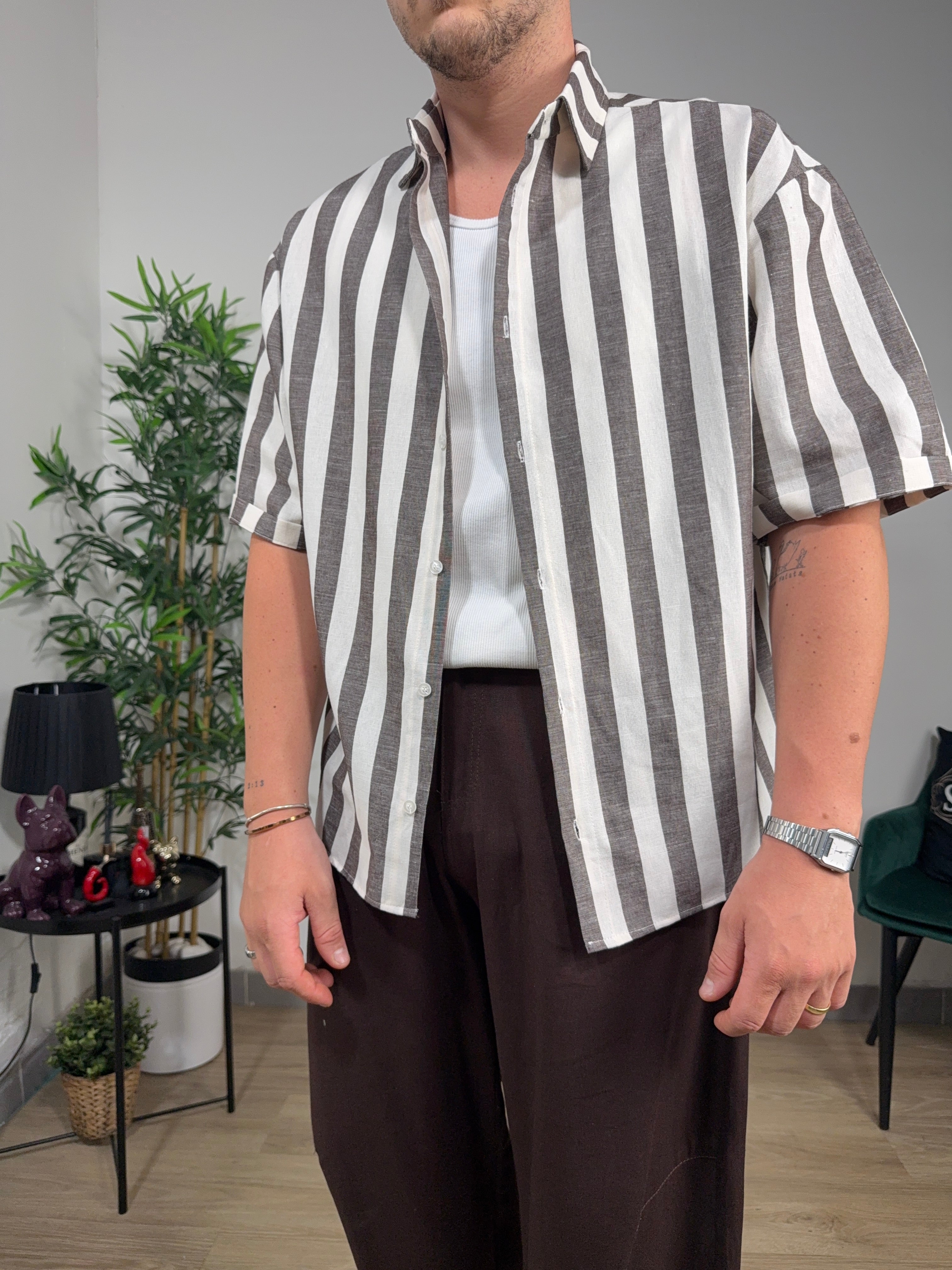 Camicia LINE misto lino