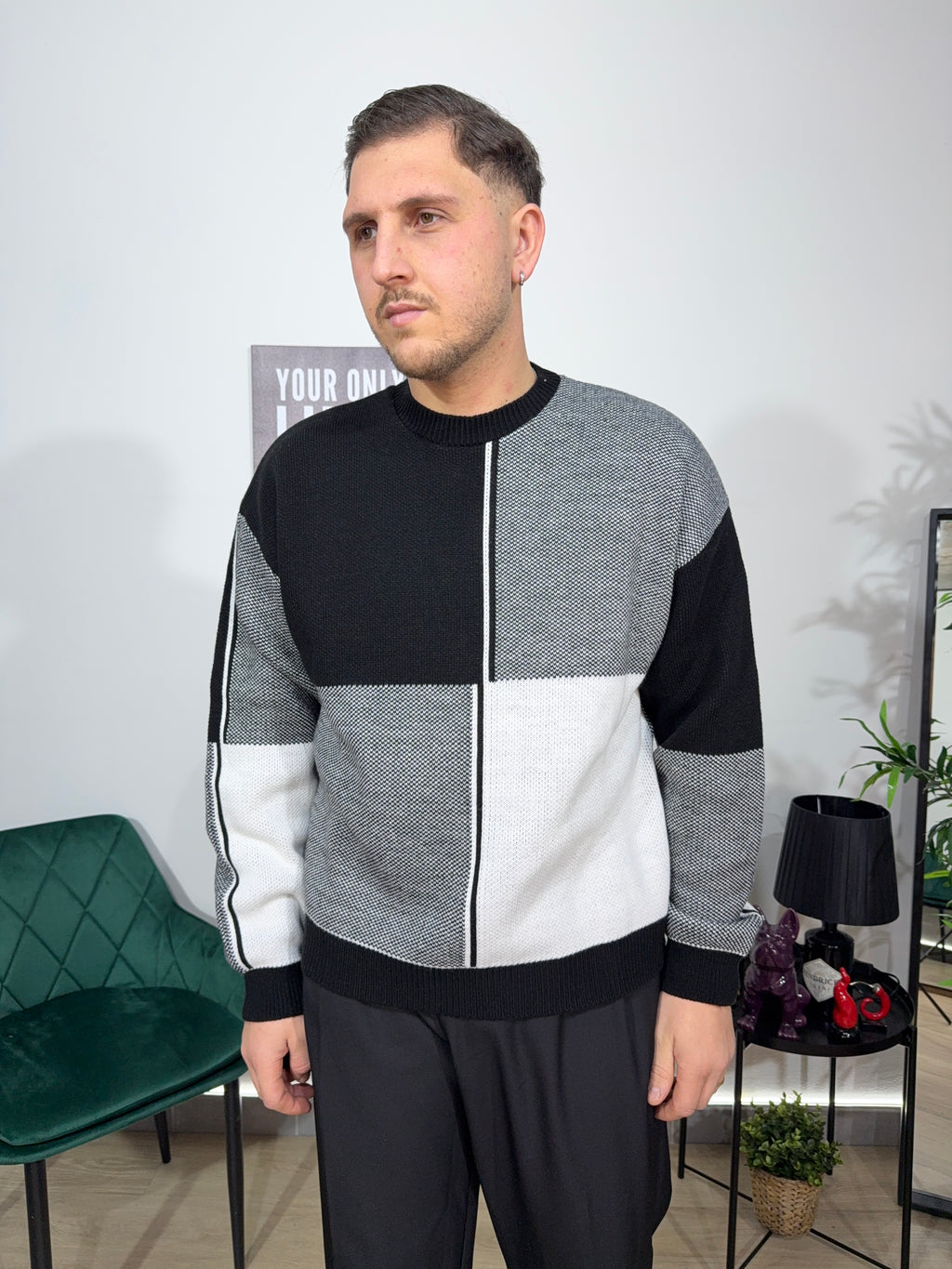 Maglione Quadri