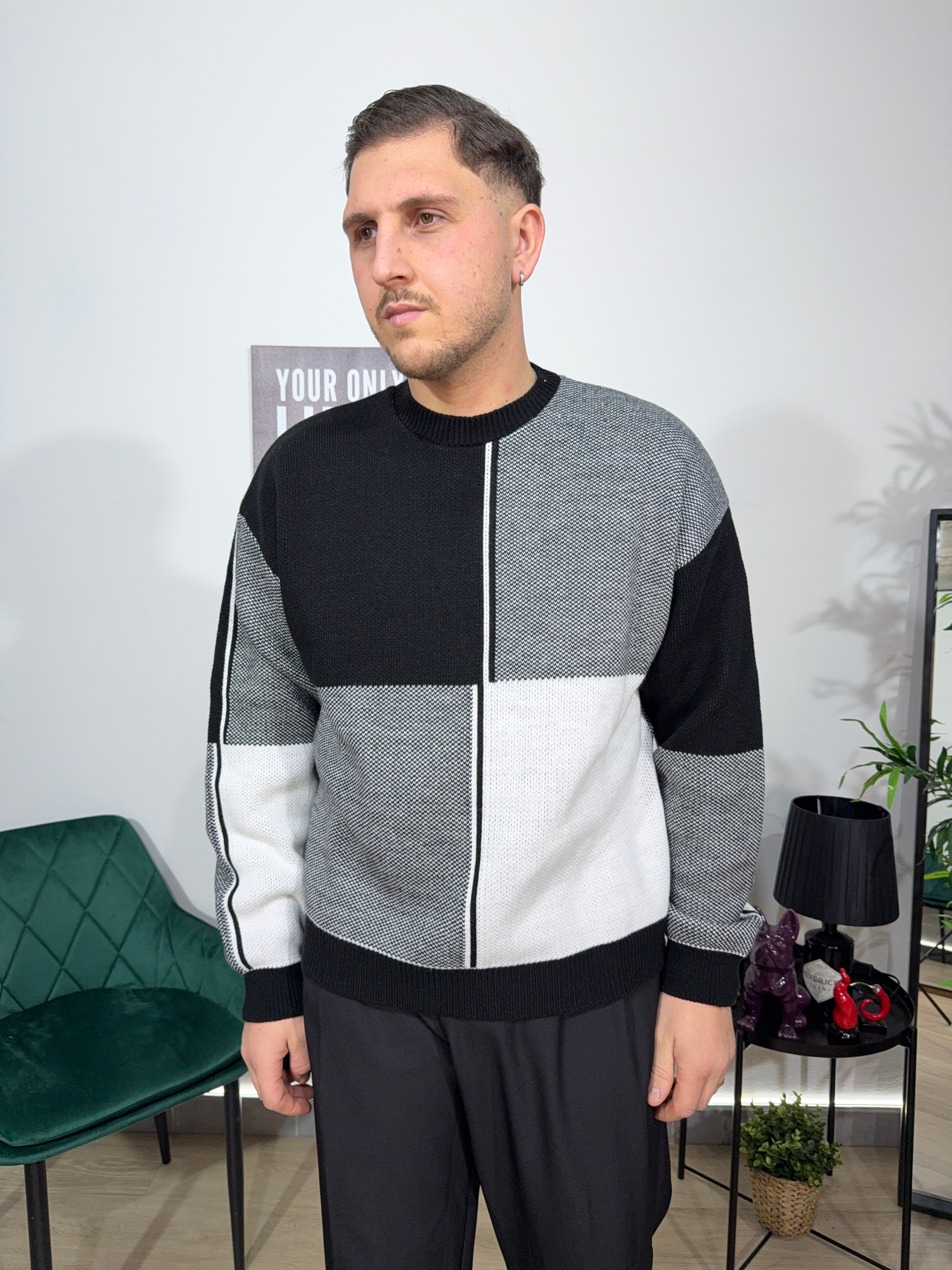 Maglione Quadri