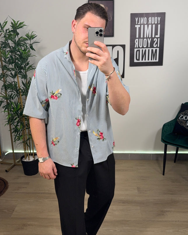 Camicia ricamo flower