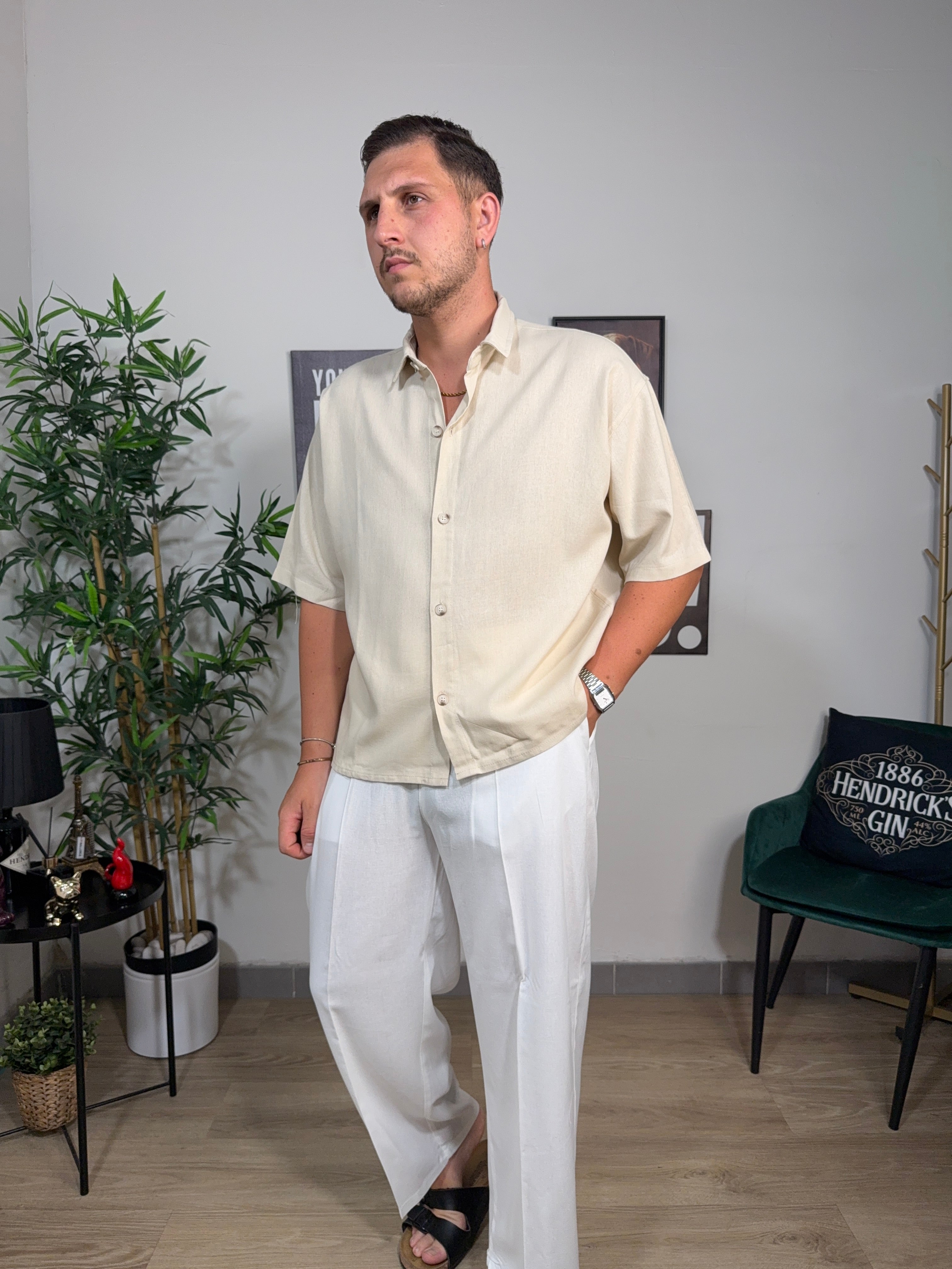Camicia just misto lino