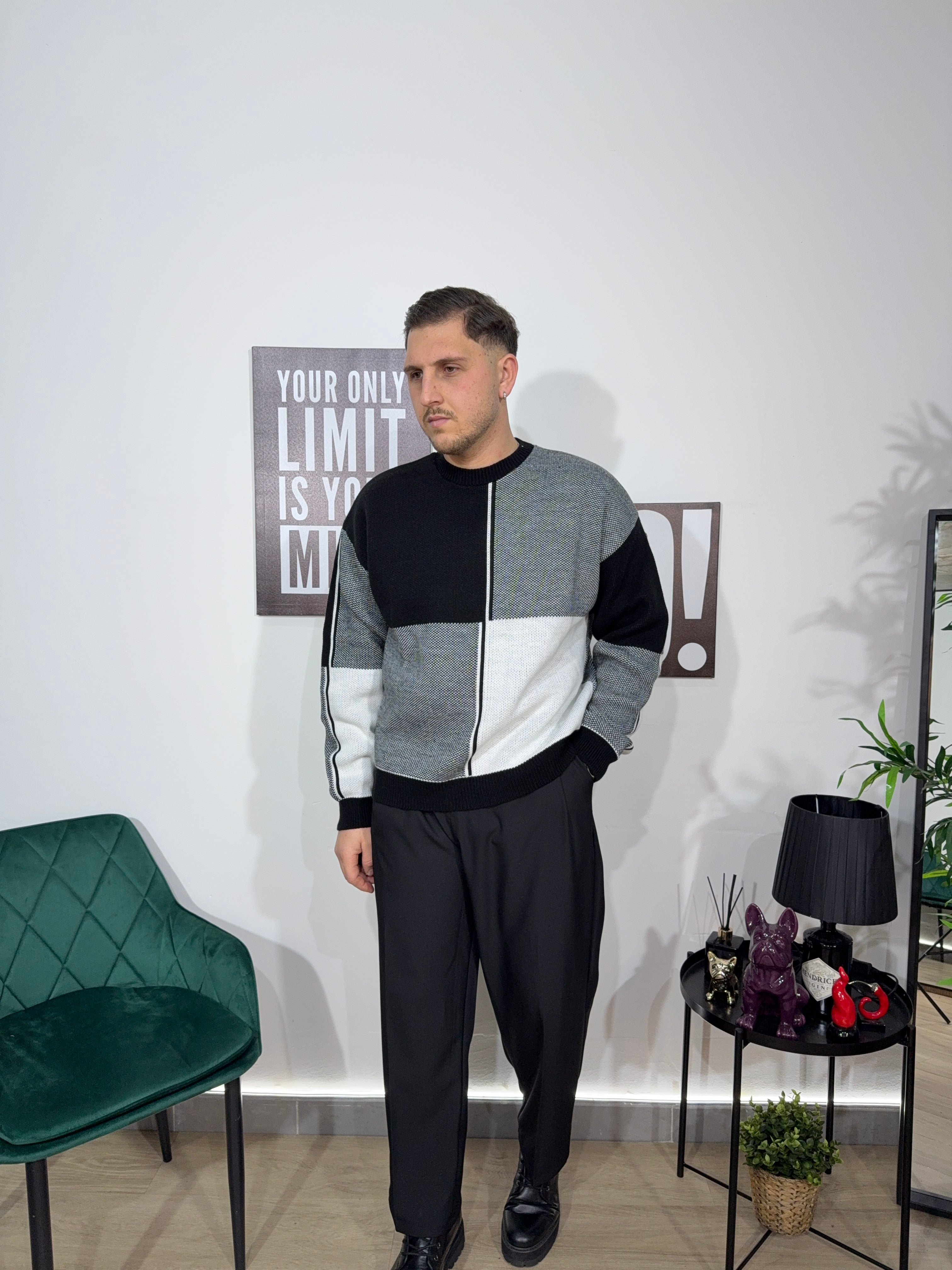 Maglione Quadri
