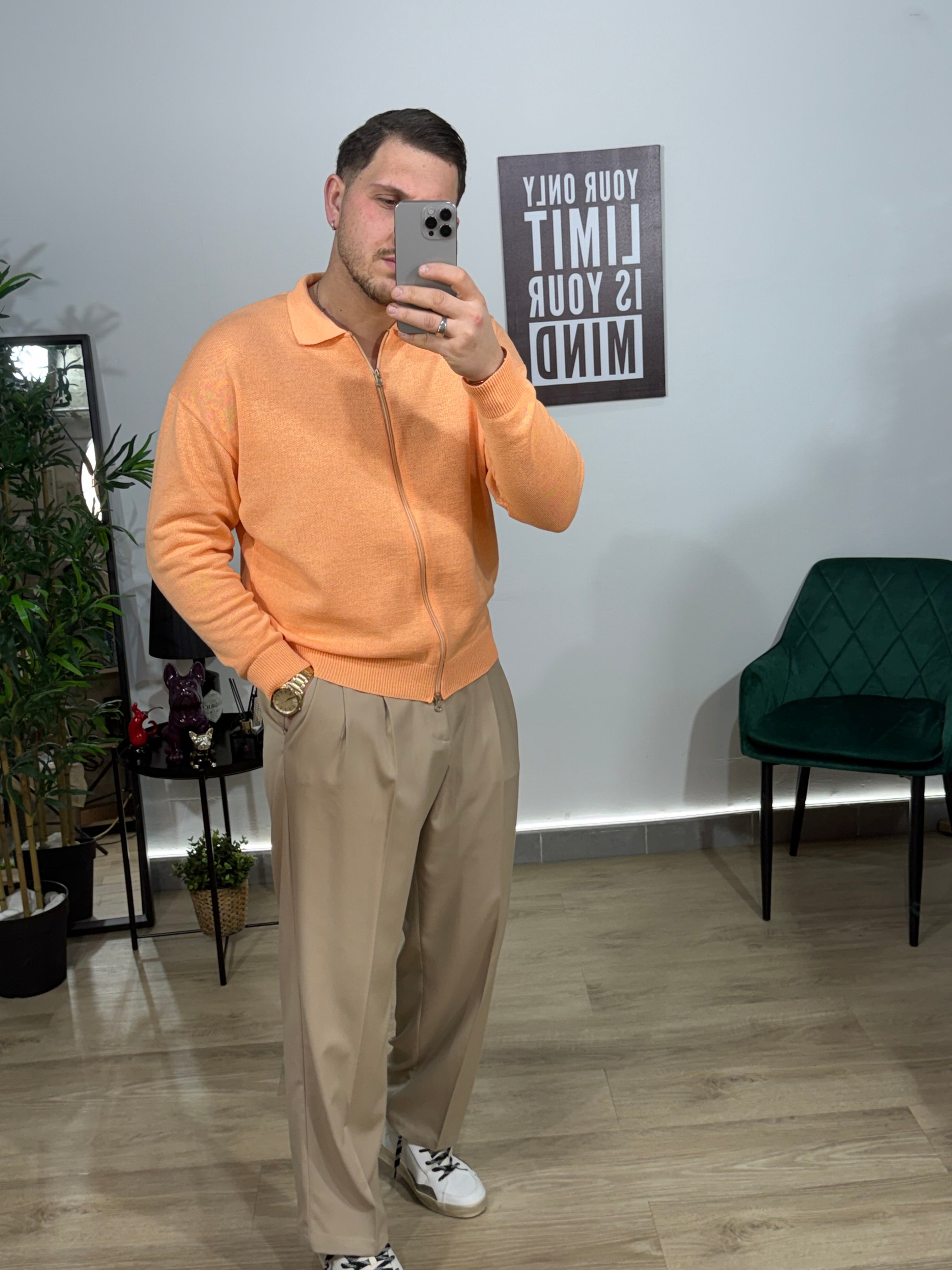 Cardigan zip
