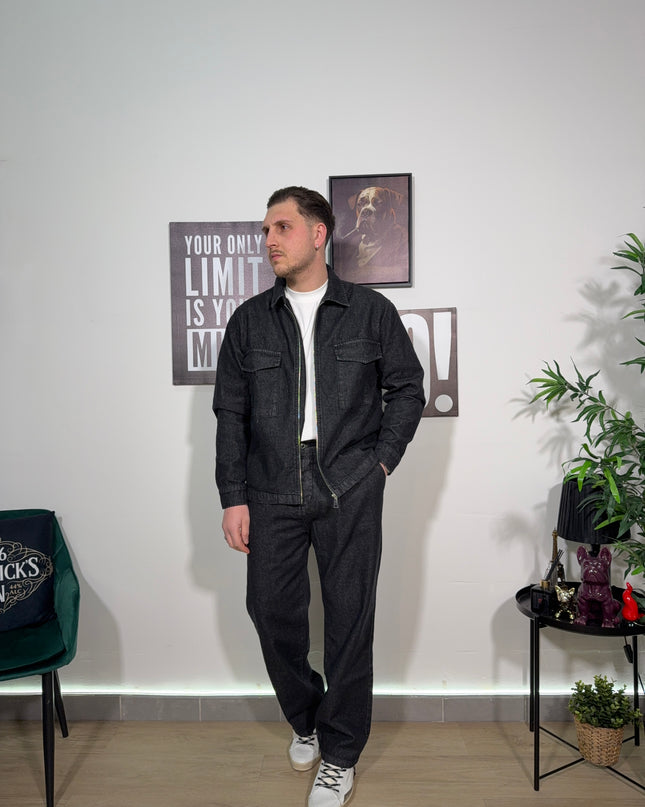 Coordinato denim  black