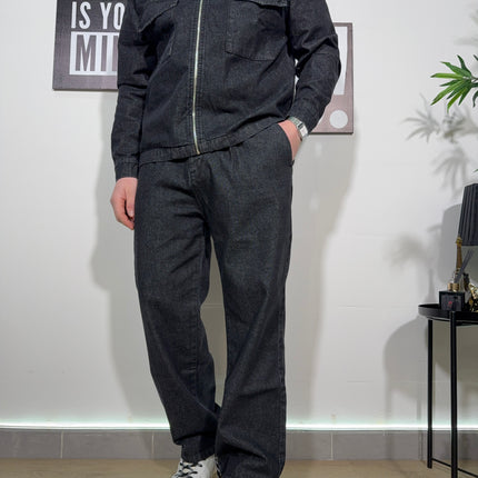 Coordinato denim  black