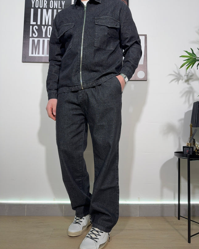 Coordinato denim  black