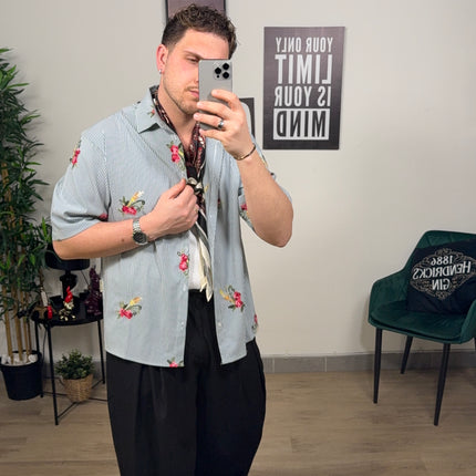 Camicia ricamo flower