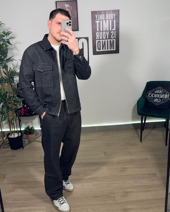 Coordinato denim  black