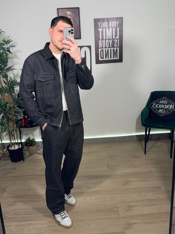 Coordinato denim  black