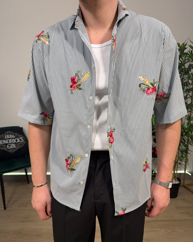 Camicia ricamo flower