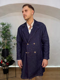 Trench Doppio Petto Denim