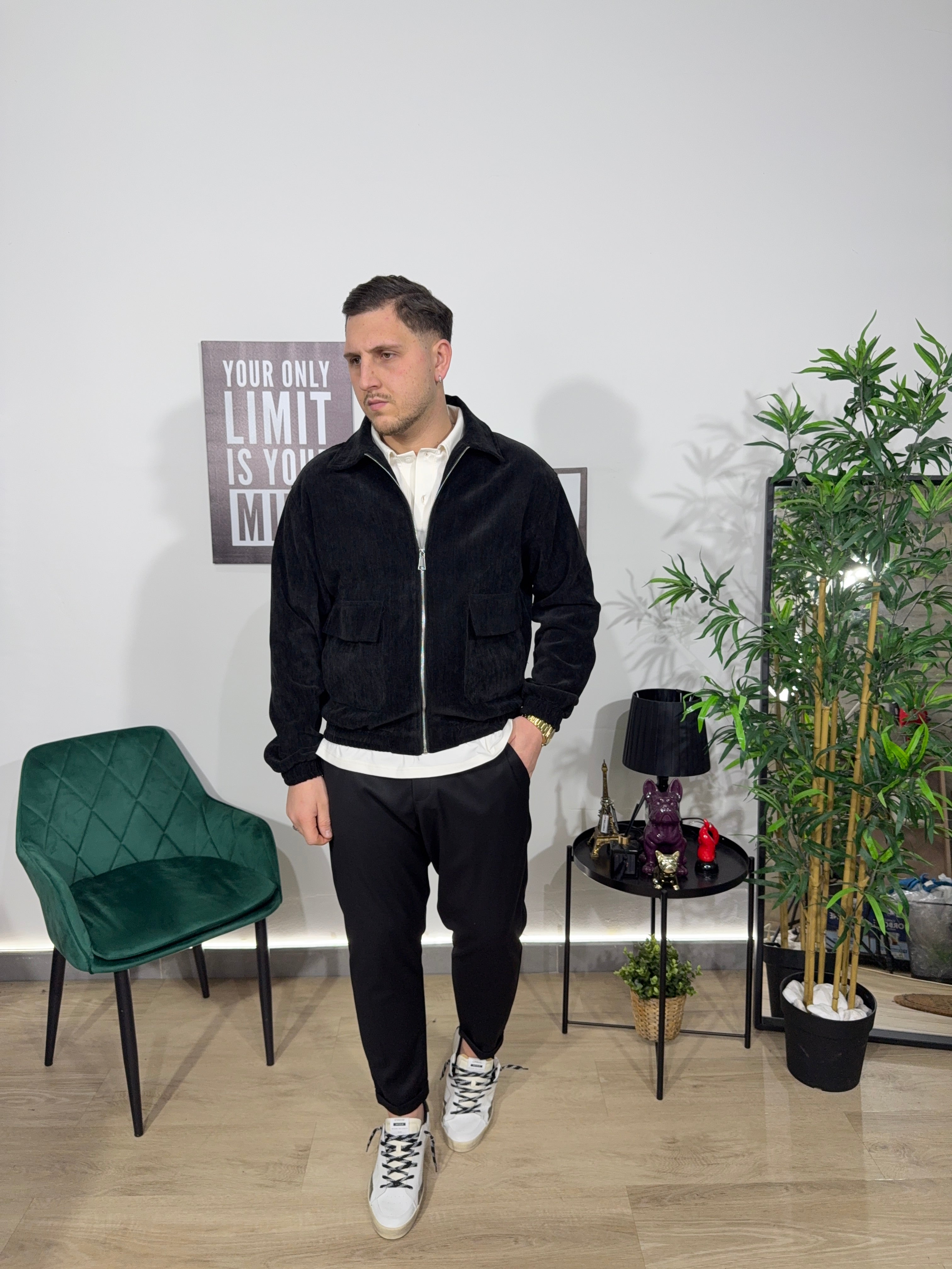 Jacket camoscio