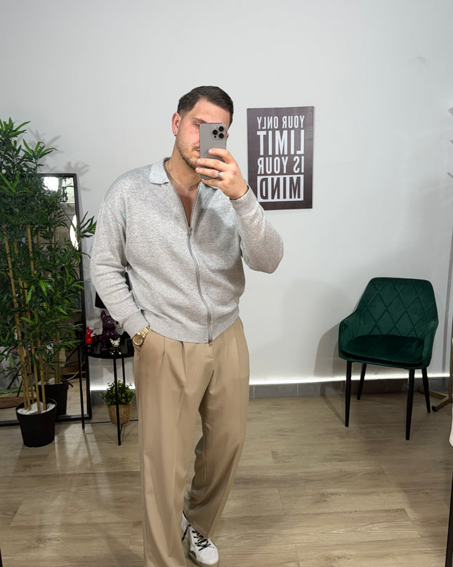 Cardigan zip