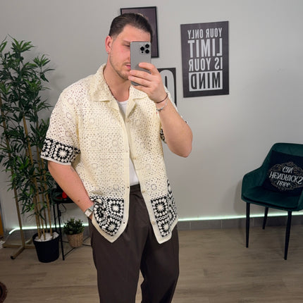 Cardigan quadri