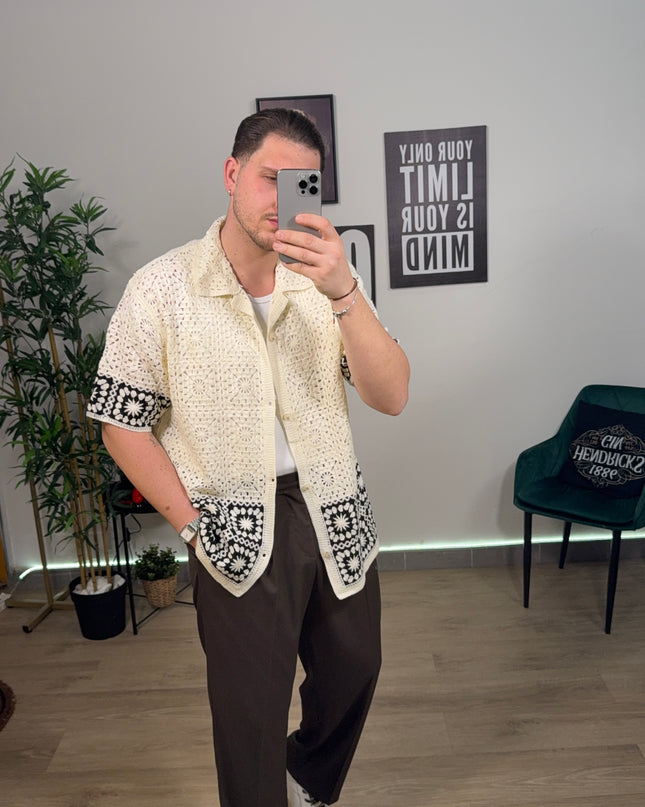 Cardigan quadri