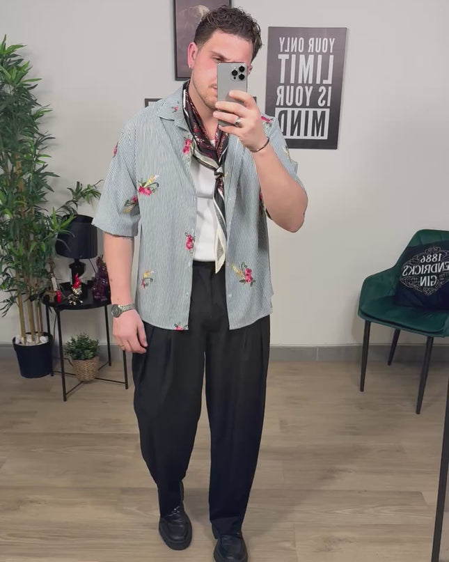 Camicia ricamo flower